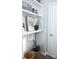 A built-in storage shelf by the entryway at 9020 Northfield Crossing Dr, Charlotte, NC 28269