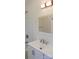 Clean bathroom with a white vanity, modern sink fixtures, and a shower/tub combination at 101 Colony Acres Dr, Charlotte, NC 28217