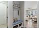 An entryway nook features a bench with storage and easy access to the main living area at 108 Hillston Ln, Mooresville, NC 28115