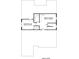 Detailed second floor plan showing the layout of the bedroom, bonus room, kitchen and full bathroom at 108 Hillston Ln, Mooresville, NC 28115