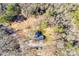 Aerial view showcasing the home's location amidst a serene, tree-filled environment with a spacious lot at 2478 Stribling Cir, Lancaster, SC 29720