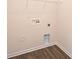 A dedicated laundry area, equipped with essential connections for washer and dryer at 4010 Richard Andrew Dr, Matthews, NC 28105