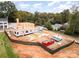 New home under construction surrounded by trees and construction equipment on a sunny day at 4012 Nettie Ct # 5, Charlotte, NC 28211