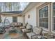 Exterior side patio with ample seating, perfect for outdoor entertainment and relaxation at 530 Wilmot Trl, Gastonia, NC 28056