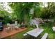 Cozy backyard featuring a patio set and lush greenery, perfect for outdoor gatherings at 968 Waverly Ave, Rock Hill, SC 29730