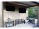 Outdoor patio with built-in features, televisions, and ample space for entertaining at 968 Waverly Ave, Rock Hill, SC 29730