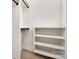 Spacious closet showcasing well-designed shelving and hanging space for organized storage solutions at 3907 Plainview Rd, Charlotte, NC 28208