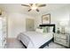 Comfortable bedroom featuring a stylish bed, soft lighting, and neutral decor at 4230 Black Ct # 235, Harrisburg, NC 28075