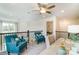 Upstairs loft area with comfortable seating, natural light, and stylish decor at 4230 Black Ct # 235, Harrisburg, NC 28075