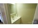 This is a minimalist bathroom with a stylish sink and modern fixtures at 7005 Stonington Ln, Charlotte, NC 28227