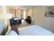 Bright bedroom featuring a comfortable bed, soft carpeting, and relaxing seating area at 7005 Stonington Ln, Charlotte, NC 28227