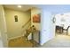 Bright hallway leading to the upper level and dining area of the home at 7005 Stonington Ln, Charlotte, NC 28227
