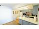 This is a bright kitchen with stainless steel appliances and stylish countertops at 7005 Stonington Ln, Charlotte, NC 28227
