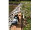 Features a reliable water pump system situated on the property's edge, along a grass bank and rocky shore at 8384 Blades Trl, Denver, NC 28037