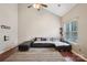 Bright living room with high ceilings, wood floors, and abundant natural light at 9160 Exbury Ct, Charlotte, NC 28269