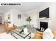 Bright living room with a fireplace, modern decor, and hardwood floors at 110 Noah Ln, Troutman, NC 28166