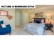 Inviting bedroom featuring ample closet space, a plush bed, and plenty of natural light at 121 Noah Ln, Troutman, NC 28166