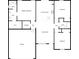 Detailed floor plan showcasing the layout of the home, including bedrooms, baths, and eat-in kitchen at 121 Purple Finch Ln, Mooresville, NC 28117