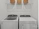 Convenient laundry room with new, modern Whirlpool washer and dryer appliances at 2230 Cobble Ct # 154, Monroe, NC 28110