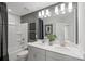 Well-appointed bathroom with double vanity, modern fixtures, bathtub, and stylish decor at 2243 Cobble Ct # 222, Monroe, NC 28110
