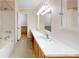 Bright bathroom features double sinks and a tile floor at 2360 Kings Grant Rd, Lincolnton, NC 28092
