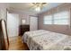 Bedroom featuring hardwood floors, a cozy bed, and a calm atmosphere at 2360 Kings Grant Rd, Lincolnton, NC 28092