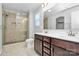 Modern bathroom featuring a tiled shower, double vanity, and elegant finishes, creating a spa-like experience at 404 Brannon Meadows Dr # 270, York, SC 29745