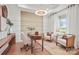 Comfortable home office with hardwood floors, desk, and chairs at 4790 Formation Ct # 67, Lancaster, SC 29720