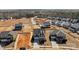 New construction neighborhood with traditional-style homes and ample lot sizes, captured in an aerial view at 845 Regulus Ct, York, SC 29745