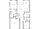 Detailed first floor plan showcasing the primary bedroom, living room, kitchen, and garage at 8804 Artesa Mill Ln, Charlotte, NC 28214
