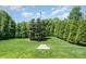 Green backyard with lush lawn, bordered by tall hedges that provide privacy for outdoor enjoyment at 1328 S Kings Dr, Charlotte, NC 28207