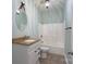 Bathroom area with vanity, medicine cabinet, and shower-tub combo at 1750 Williamsburg Dr, Rock Hill, SC 29732