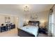 Comfortable bedroom with a queen-sized bed, stylish lighting, and elegant decor at 2016 Thatcher Way, Fort Mill, SC 29715