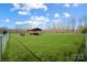 Community dog park offers an area for dogs to exercise and socialize, featuring a covered area and plenty of green space at 2024 Woodshorn Dr, Matthews, NC 28104