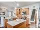 Functional kitchen with a central island, ample counter space, and modern appliances at 2024 Woodshorn Dr, Matthews, NC 28104