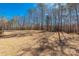 Expansive backyard showcasing mature trees under a clear, bright blue sky at 2070 Hunters Ridge Rd, Lancaster, SC 29720