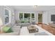Cozy living room with a comfortable sofa, a view of the front yard and plenty of natural light at 2115 Laburnum Ave, Charlotte, NC 28205