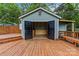 Shed with open doors and a wooden floor, perfect for a workshop at 2115 Laburnum Ave, Charlotte, NC 28205