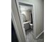 Bathroom featuring gray vanity with granite countertop and a toilet at 3121 Strong Box Ln, Gastonia, NC 28052
