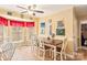 Eat-in kitchen boasts a large bay window and stylish decor at 7210 Timber Ridge Dr, Mint Hill, NC 28227