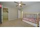 Bedroom features carpet, ceiling fan, and a closet, with space for personalization at 9031 Pembroke Ct, Indian Land, SC 29707