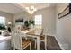 Inviting dining area with table, chairs, and natural light at 9031 Pembroke Ct, Indian Land, SC 29707