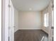 Bright home office with French doors, hardwood floors, neutral walls, and plenty of natural light at 10036 Paper Birch Dr, Charlotte, NC 28215
