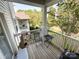 Charming patio with seating area and view of the building at 17137 Red Feather Dr, Charlotte, NC 28277