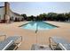 Enjoy the community pool with lounge chairs and plenty of room for swimming at 17137 Red Feather Dr, Charlotte, NC 28277