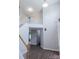 Grand entryway showcasing stairs with wooden railing and hardwood flooring at 2043 Covered Bridge Ct, Rock Hill, SC 29732