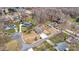 A high aerial shot shows this home on a tree-lined street in a residential neighborhood at 4065 Lost Creek Ct, Hickory, NC 28602
