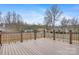 A wide back deck for entertaining and grilling at 4065 Lost Creek Ct, Hickory, NC 28602