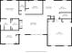 Floor plan of home with dimensions of kitchen, bathroom, and rooms at 4065 Lost Creek Ct, Hickory, NC 28602
