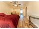 Main bedroom with ceiling fan and furniture, great for relaxing at 6108 Gold Creek Estate Dr, Hickory, NC 28601
